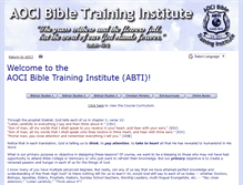 Tablet Screenshot of aocibibletraininginstitute.org